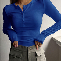 Chic Half-Button Women's Tee