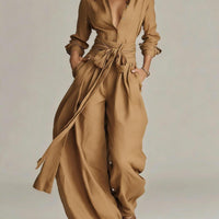 Solid Color Fashion Casual Pants Set for Women