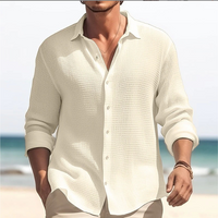 Plus Size Men's Casual Lapel Shirt
