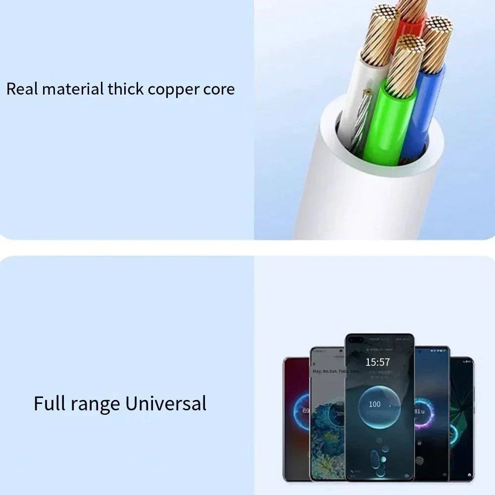 Universal 120W 10A Fast Charger PD Dual USB C To Type C Quick Charging Cable High-speed Data Transfer Wire Cord For Samsung Mi - MANDOTOS