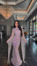Basima Long Sleeve Floral Sequin Embellished Modest Evening Dress - MANDOTOS INTERNATIONALLong Dress