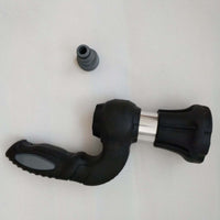 Mighty Power Hose Blaster Nozzle two-piece set; black ergonomic spray gun with chrome collar and gray tip