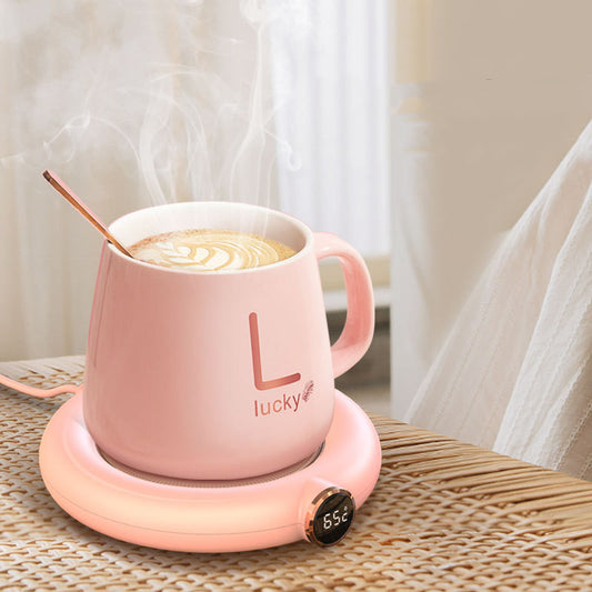 Coffee Mug Warmer Warm Coaster Smart Heating Cup Thermal Insulation Constant Temperature Coaster Heating Pad Desktop - MANDOTOS