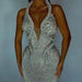 Sexy Sequined Banquet Dress Sheath Trailing Evening Dress MANDOTOS