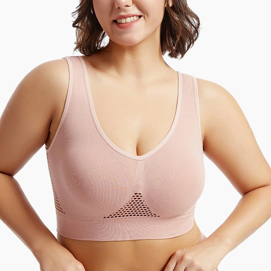 Beautiful Back Sports Bra Shockproof Running Fitness Anti-sagging Upper Collection Soft Support High-strength Women's Yoga Vest - MANDOTOS