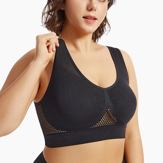 Beautiful Back Sports Bra Shockproof Running Fitness Anti-sagging Upper Collection Soft Support High-strength Women's Yoga Vest - MANDOTOS