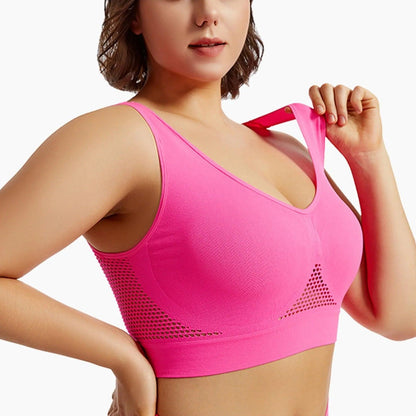 Beautiful Back Sports Bra Shockproof Running Fitness Anti-sagging Upper Collection Soft Support High-strength Women's Yoga Vest - MANDOTOS
