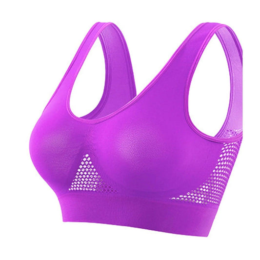 Beautiful Back Sports Bra Shockproof Running Fitness Anti-sagging Upper Collection Soft Support High-strength Women's Yoga Vest - MANDOTOS