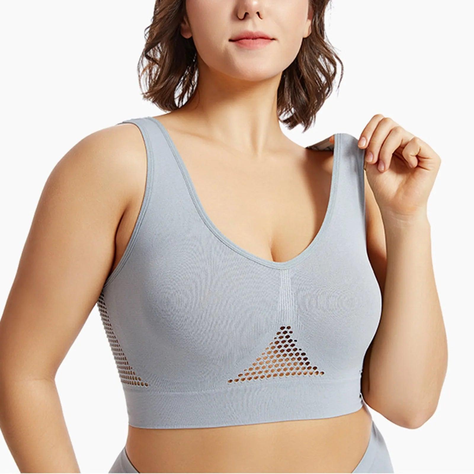 Beautiful Back Sports Bra Shockproof Running Fitness Anti-sagging Upper Collection Soft Support High-strength Women's Yoga Vest - MANDOTOS
