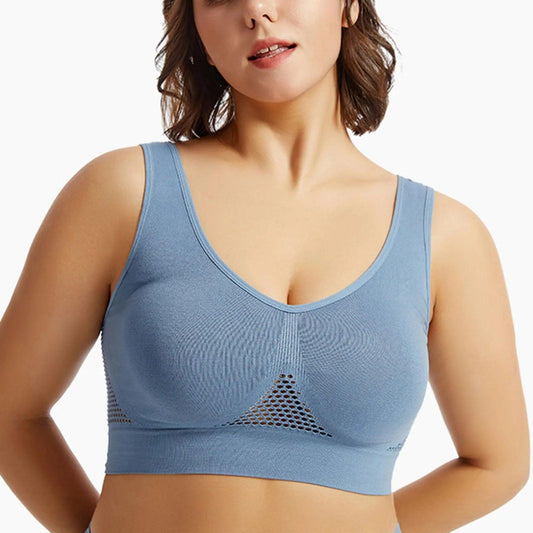 Beautiful Back Sports Bra Shockproof Running Fitness Anti-sagging Upper Collection Soft Support High-strength Women's Yoga Vest - MANDOTOS