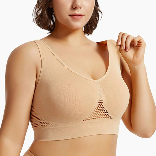 Beautiful Back Sports Bra Shockproof Running Fitness Anti-sagging Upper Collection Soft Support High-strength Women's Yoga Vest - MANDOTOS