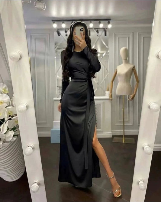 Beautiful Waist Fitting Irregular Dress MANDOTOS