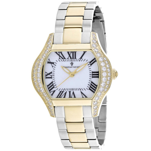 Christian Van Sant Bianca women's watch with a sleek design and silver-tone case, showcasing a stylish timepiece for women.