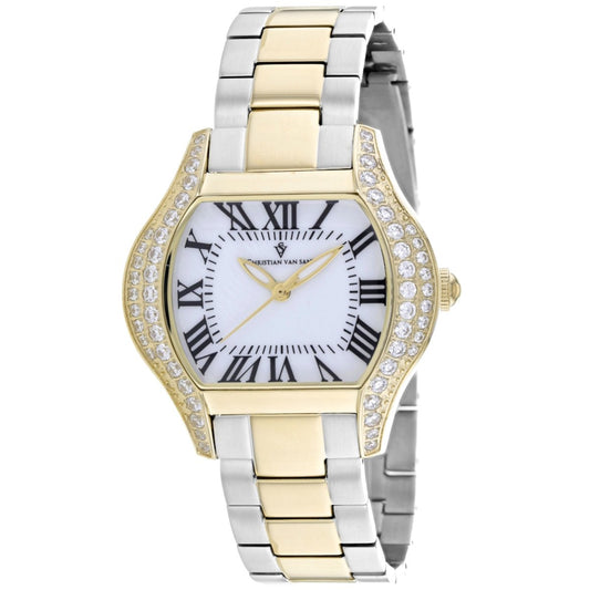 Christian Van Sant Bianca women's watch with a sleek design and silver-tone case, showcasing a stylish timepiece for women.