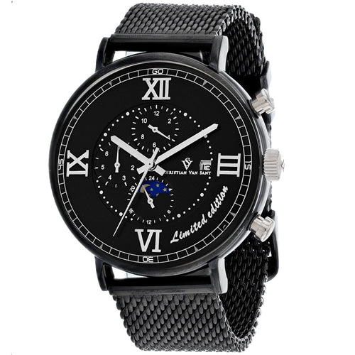 Christian Van Sant men's Somptueuse LTD wristwatch with a sleek design and metallic strap, showcasing elegant craftsmanship.