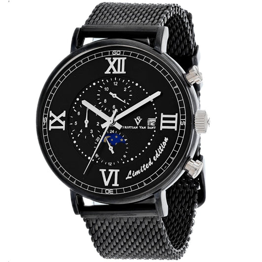 Christian Van Sant men's Somptueuse LTD wristwatch with a sleek design and metallic strap, showcasing elegant craftsmanship.