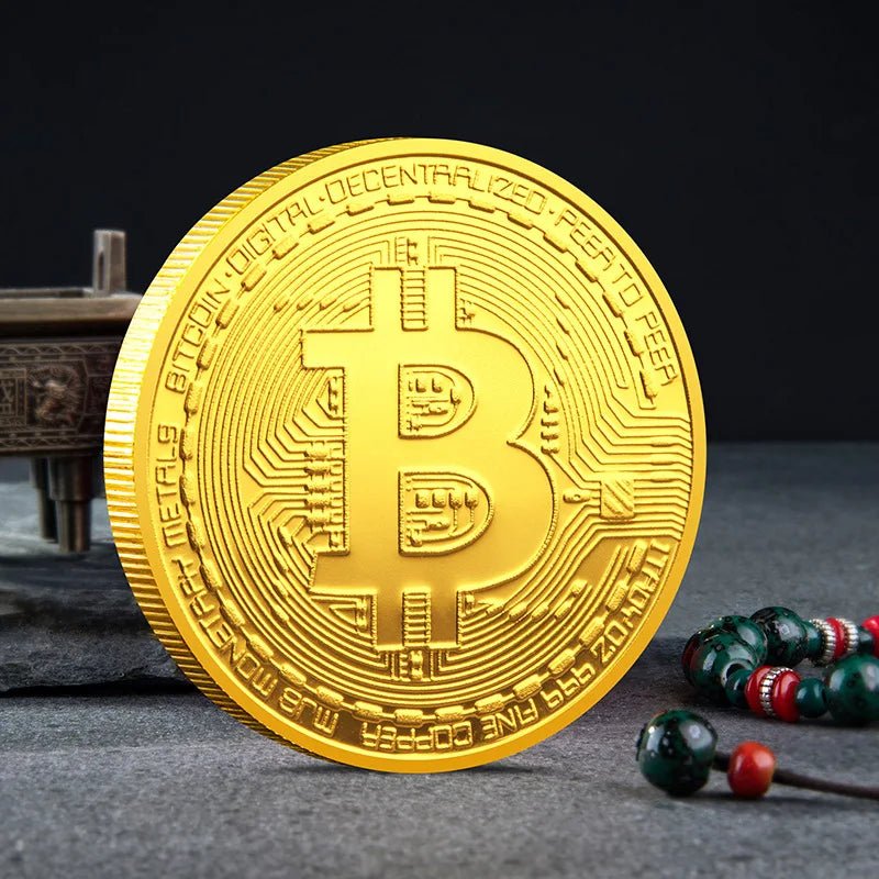 Bitcoin BTC ETH ADA XLM SHIB DOGE XRP SOL DOT LINK LTC UNI Coin Physical Metal Crypto Currency Coin Collection with Plastic Case - MANDOTOS INTERNATIONAL