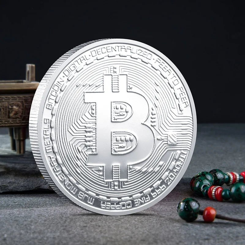 Bitcoin BTC ETH ADA XLM SHIB DOGE XRP SOL DOT LINK LTC UNI Coin Physical Metal Crypto Currency Coin Collection with Plastic Case - MANDOTOS INTERNATIONAL