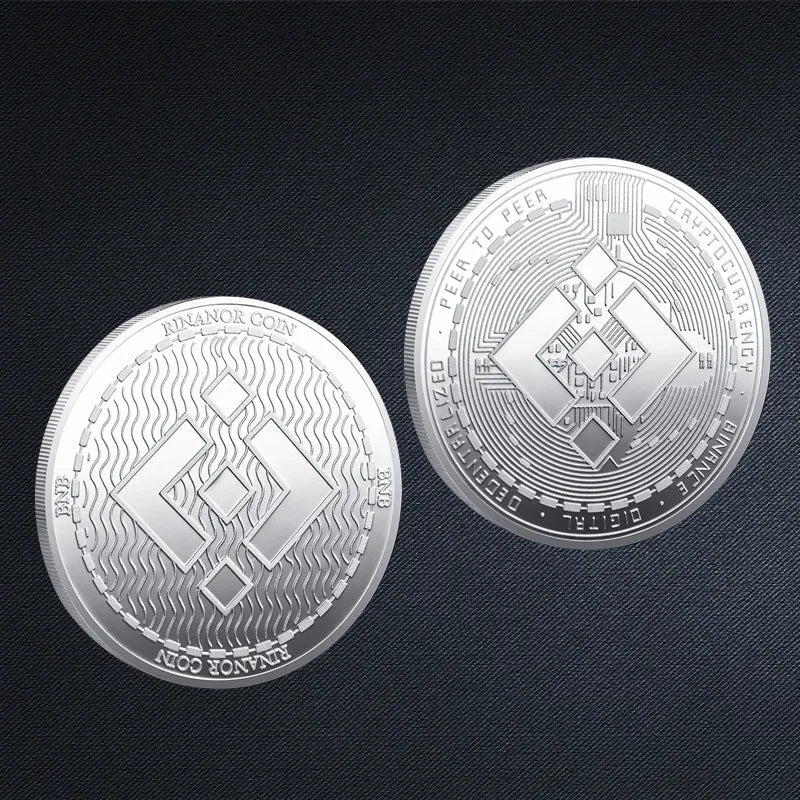 Bitcoin BTC ETH ADA XLM SHIB DOGE XRP SOL DOT LINK LTC UNI Coin Physical Metal Crypto Currency Coin Collection with Plastic Case - MANDOTOS INTERNATIONAL