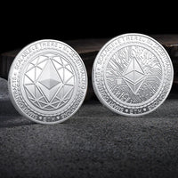 Bitcoin BTC ETH ADA XLM SHIB DOGE XRP SOL DOT LINK LTC UNI Coin Physical Metal Crypto Currency Coin Collection with Plastic Case - MANDOTOS INTERNATIONAL