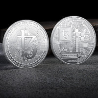 Bitcoin BTC ETH ADA XLM SHIB DOGE XRP SOL DOT LINK LTC UNI Coin Physical Metal Crypto Currency Coin Collection with Plastic Case - MANDOTOS INTERNATIONAL