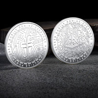 Bitcoin BTC ETH ADA XLM SHIB DOGE XRP SOL DOT LINK LTC UNI Coin Physical Metal Crypto Currency Coin Collection with Plastic Case - MANDOTOS INTERNATIONAL