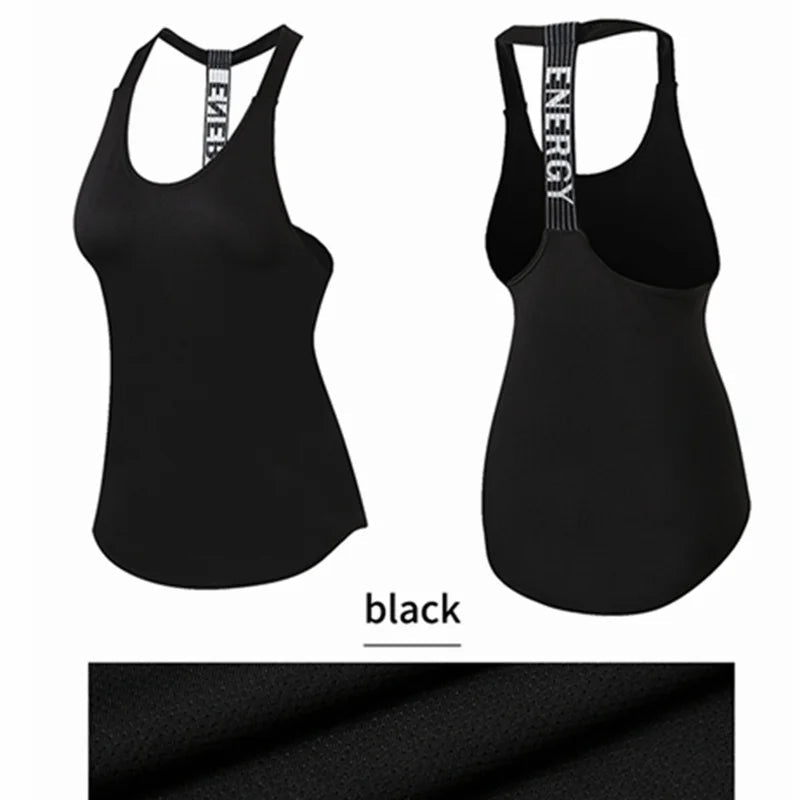 Black Sleeveless Yoga Top for Women - Backless Fitness Shirt - MANDOTOS INTERNATIONAL