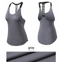 Black Sleeveless Yoga Top for Women - Backless Fitness Shirt - MANDOTOS INTERNATIONAL