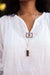 Black Tourmaline Protection Pendant Silver plated - MANDOTOS INTERNATIONAL