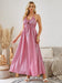 Bohemian Halter Maxi Dress - Women's Summer Sleeveless Flowy Beach Dress - MANDOTOS