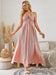 Bohemian Halter Maxi Dress - Women's Summer Sleeveless Flowy Beach Dress - MANDOTOS