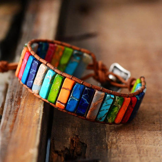 Boho Chic Leather Bracelet - MANDOTOS