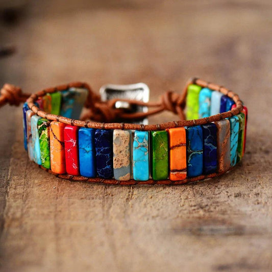 Boho Chic Leather Bracelet - MANDOTOS