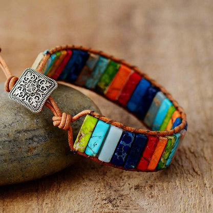 Boho Chic Leather Bracelet - MANDOTOS