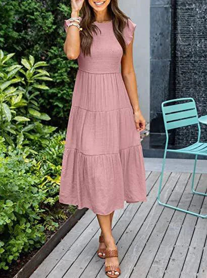 BohoChic Midi Dress - MANDOTOS