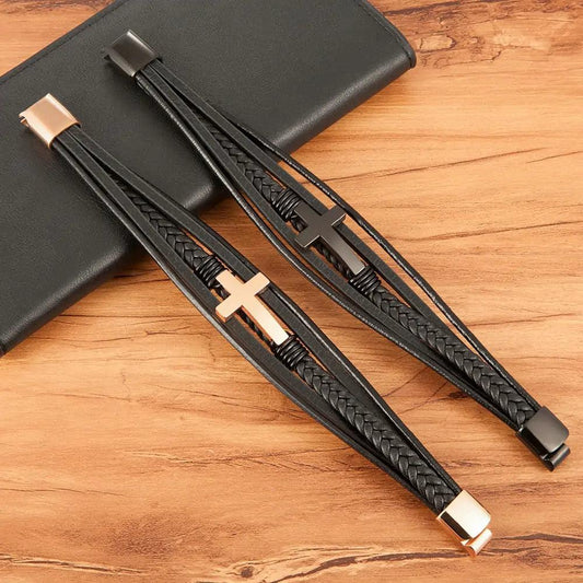 Bonded Love Leather Bracelet - MANDOTOS