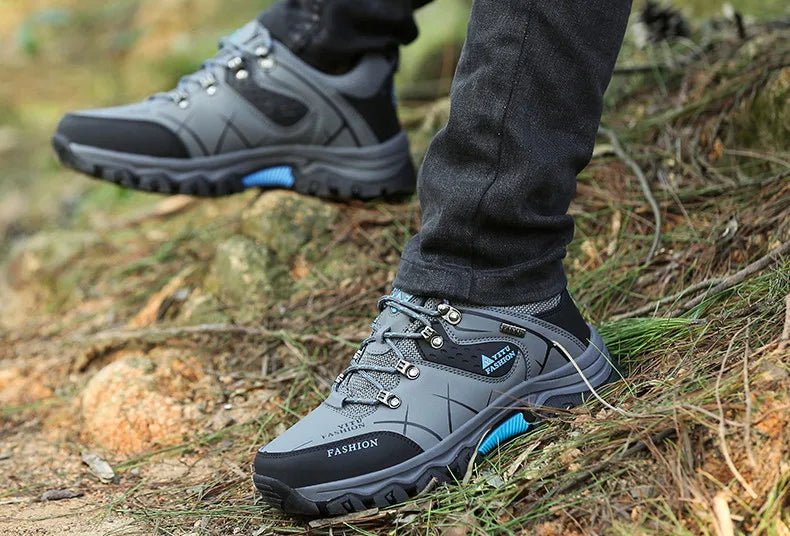 Brand Men Winter Snow Boots Waterproof Leather Sneakers Super Warm Men's Boots Outdoor Male Hiking Boots Work Shoes Size 39-47 - MANDOTOS INTERNATIONAL