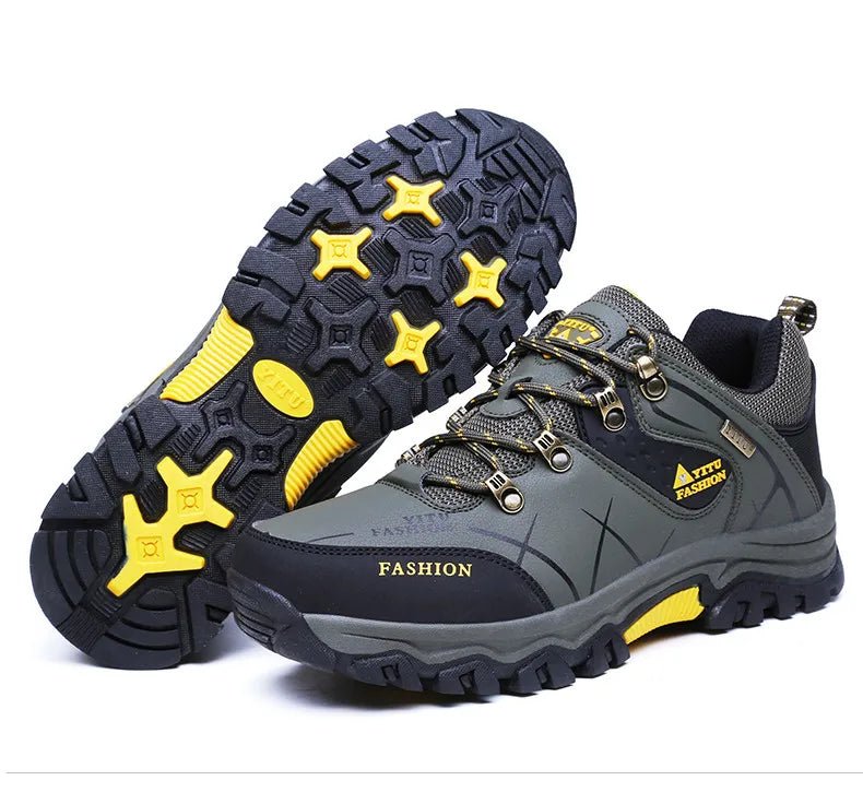 Brand Men Winter Snow Boots Waterproof Leather Sneakers Super Warm Men's Boots Outdoor Male Hiking Boots Work Shoes Size 39-47 - MANDOTOS INTERNATIONAL