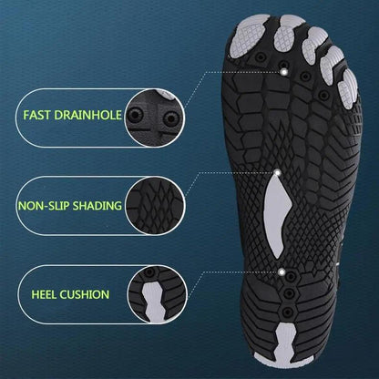 Breathable Double Buckle Unisex Water Shoes - Aqua Shoes Slip-On - MANDOTOS