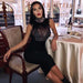 Bandage beads evening dress MANDOTOS