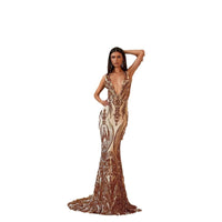 Female Creative V-neck Heavy Industry Dress