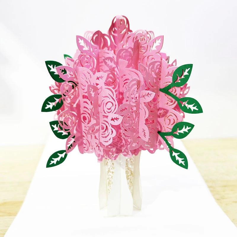 3D Engagement Cards Lovers Wedding Invitation Greeting Cards Laser Cut Valentine's Day Gift Anniversary Card Wholesale - MANDOTOS