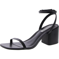 Audrina Black Leather Sandals - MANDOTOS INTERNATIONAL