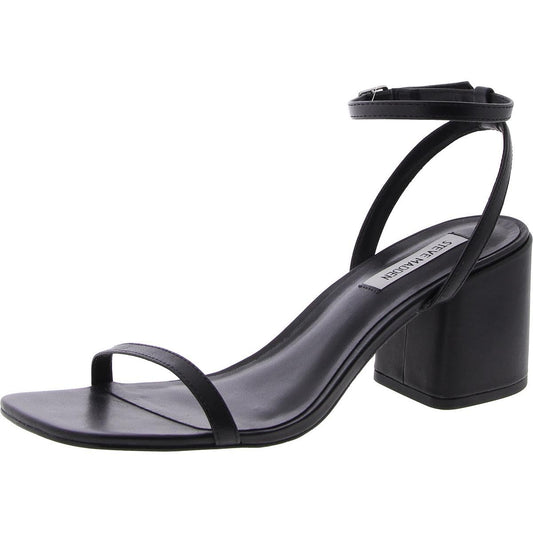 Audrina Black Leather Sandals - MANDOTOS INTERNATIONAL