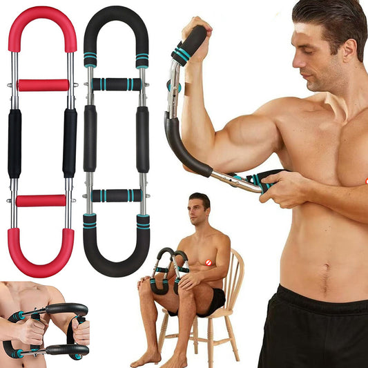Multi-functional U-shaped Arm Strengthener Chest Trainer Adjustable Forearm Strength Exerciser Home Gym Equipment Bodybuilding - MANDOTOS
