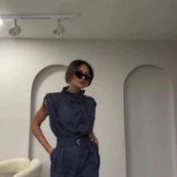Shoulder Slimming Waist - slimming Belt Decoration Blouse And Pants - MANDOTOS INTERNATIONAL0