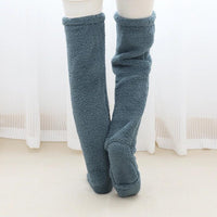 Cozy Winter Knee-High Fuzzy Socks for Cold-Proof Comfort - MANDOTOS