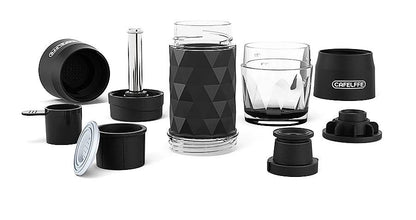 Cafelffe 3 In1 Portable Coffee Machine Hot/Cold Water Manual Espresso Maker For Capsule & Ground Hand Press Brewer hiking Travel - MANDOTOS