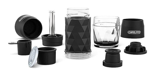 Cafelffe 3 In1 Portable Coffee Machine Hot/Cold Water Manual Espresso Maker For Capsule & Ground Hand Press Brewer hiking Travel - MANDOTOS