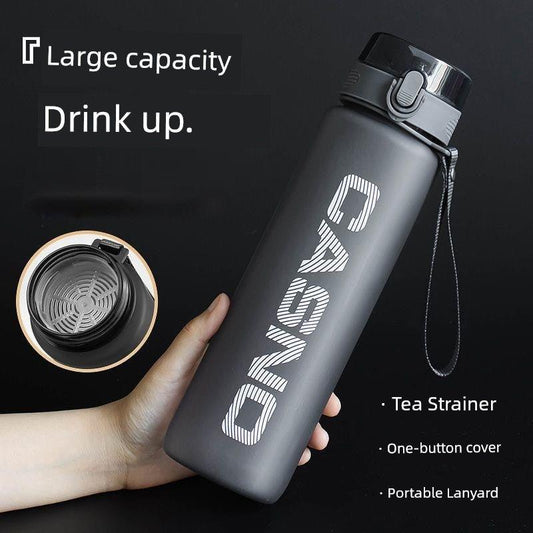 Casino Frosted Sports Water Cup Plastic Handy Cup Men and Women Creativity Portable Student Kettle with Lid Sports Bottle - MANDOTOS